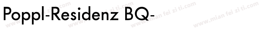 Poppl-Residenz BQ字体转换